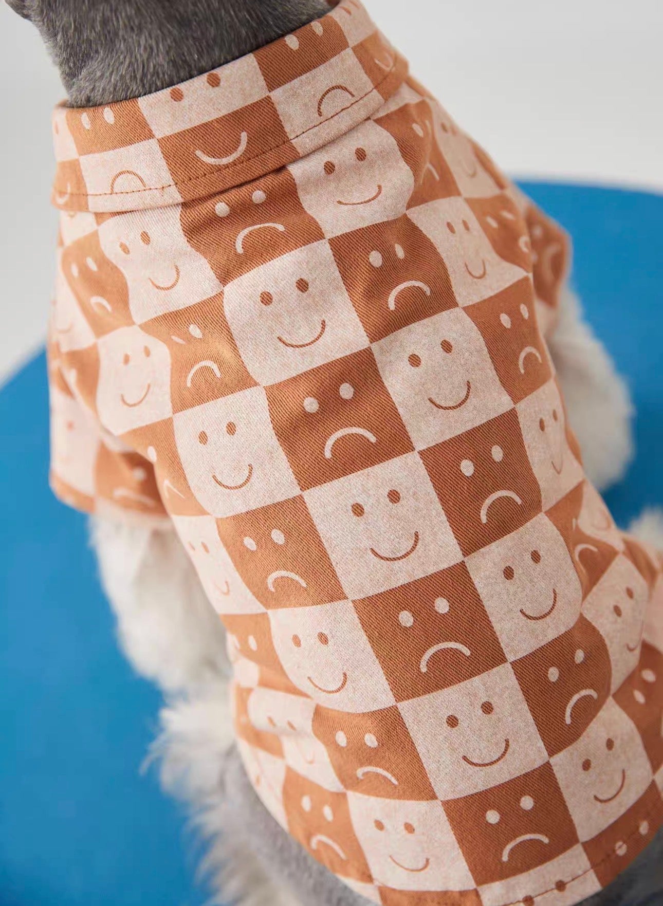 〜11kgまで|犬服|カッコイイ男の子チェック柄シャツ
