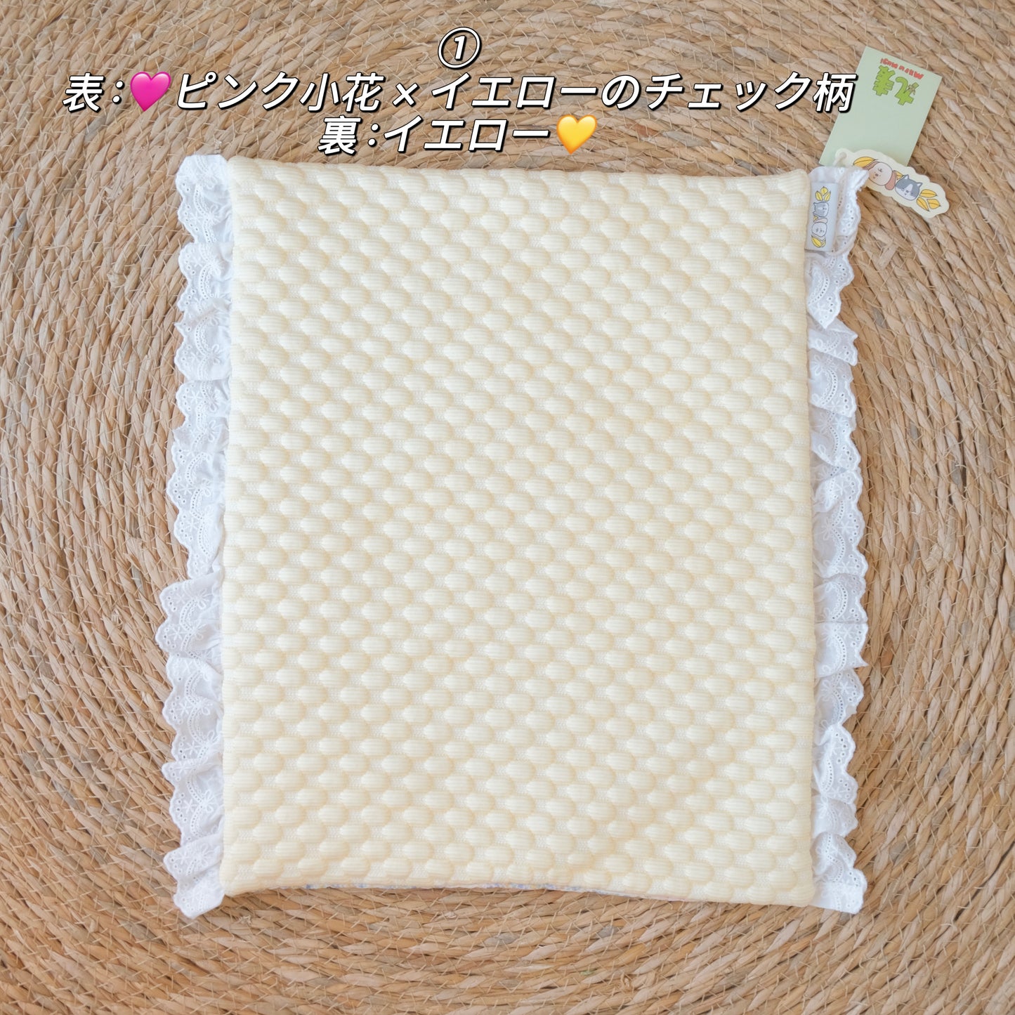 <新作> cool item🧊 わんちゃん🐶ねこちゃん🐱用「2way接触冷感カフェマット」夏アイテム 韓国生地 涼感アイテム ハンドメイド 接触冷感