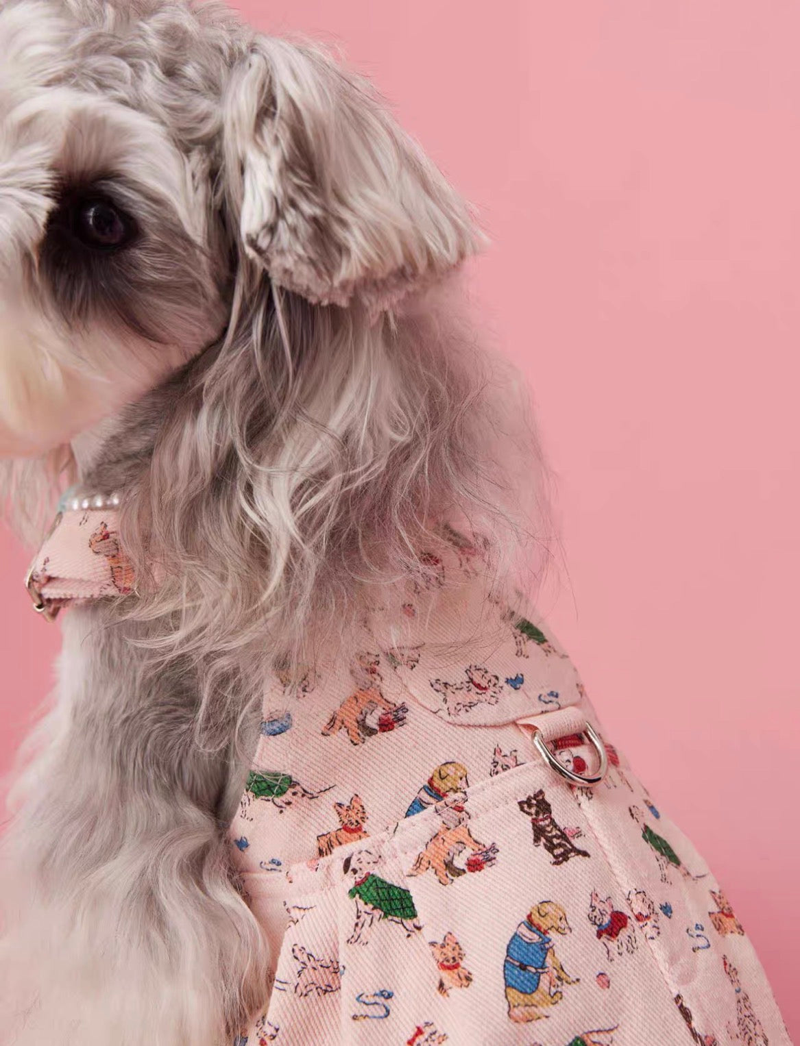 〜11kgまで|犬服|ワンちゃん柄サロペットスカート