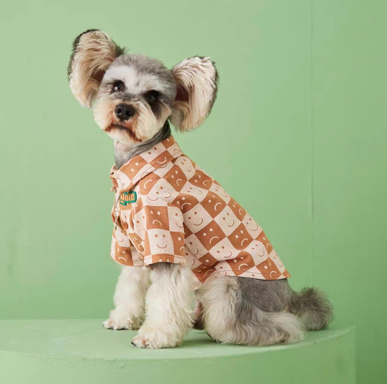 〜11kgまで|犬服|カッコイイ男の子チェック柄シャツ