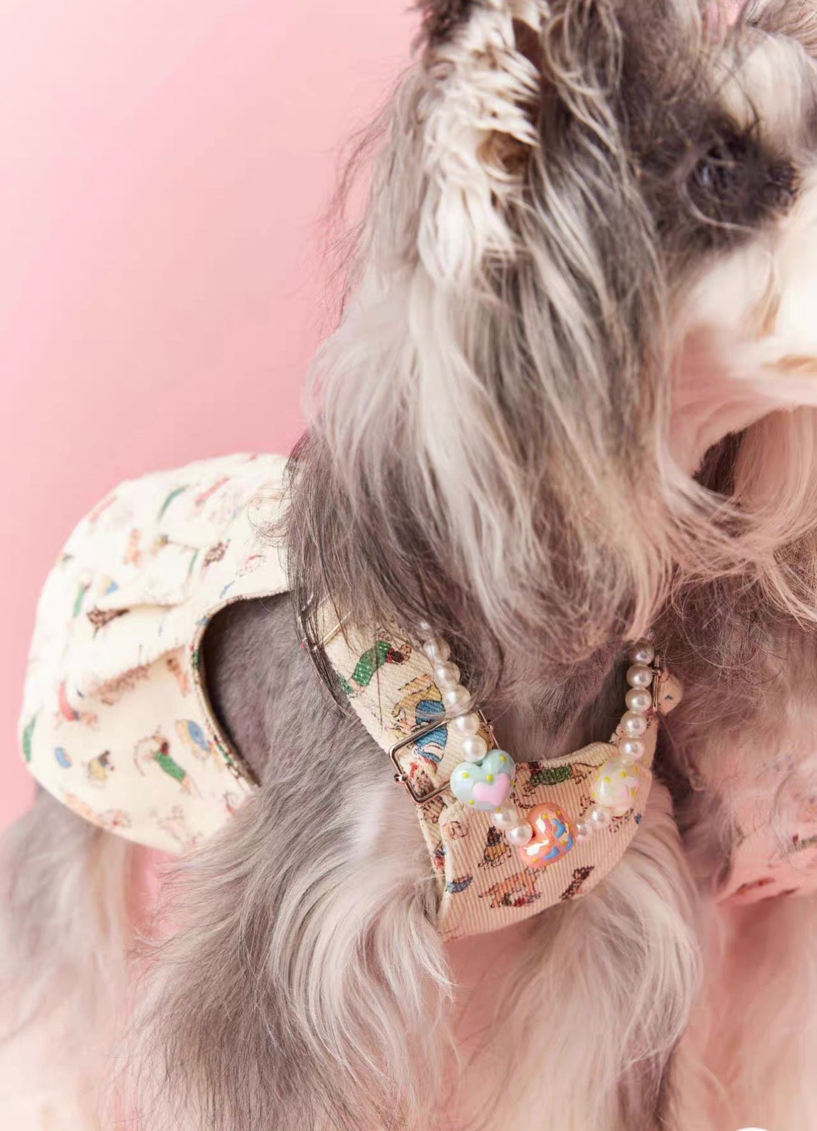 〜11kgまで|犬服|ワンちゃん柄サロペットスカート