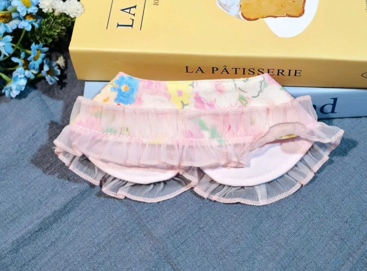【夏💕セール♪12%OFF】⭐︎Pinkつけ襟⭐︎犬猫用つけ襟 犬猫スタイ ペットスタイ 犬用スタイ 猫用スタイ よだれかけ ビブ