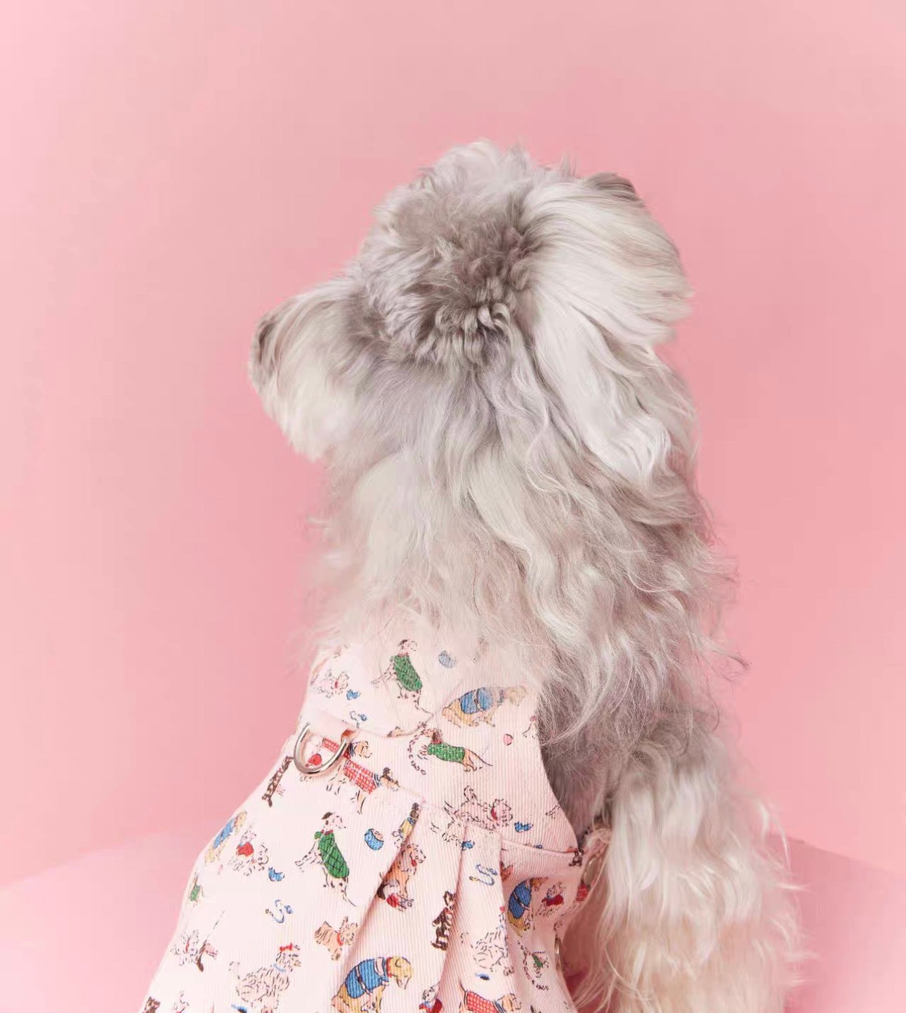 〜11kgまで|犬服|ワンちゃん柄サロペットスカート