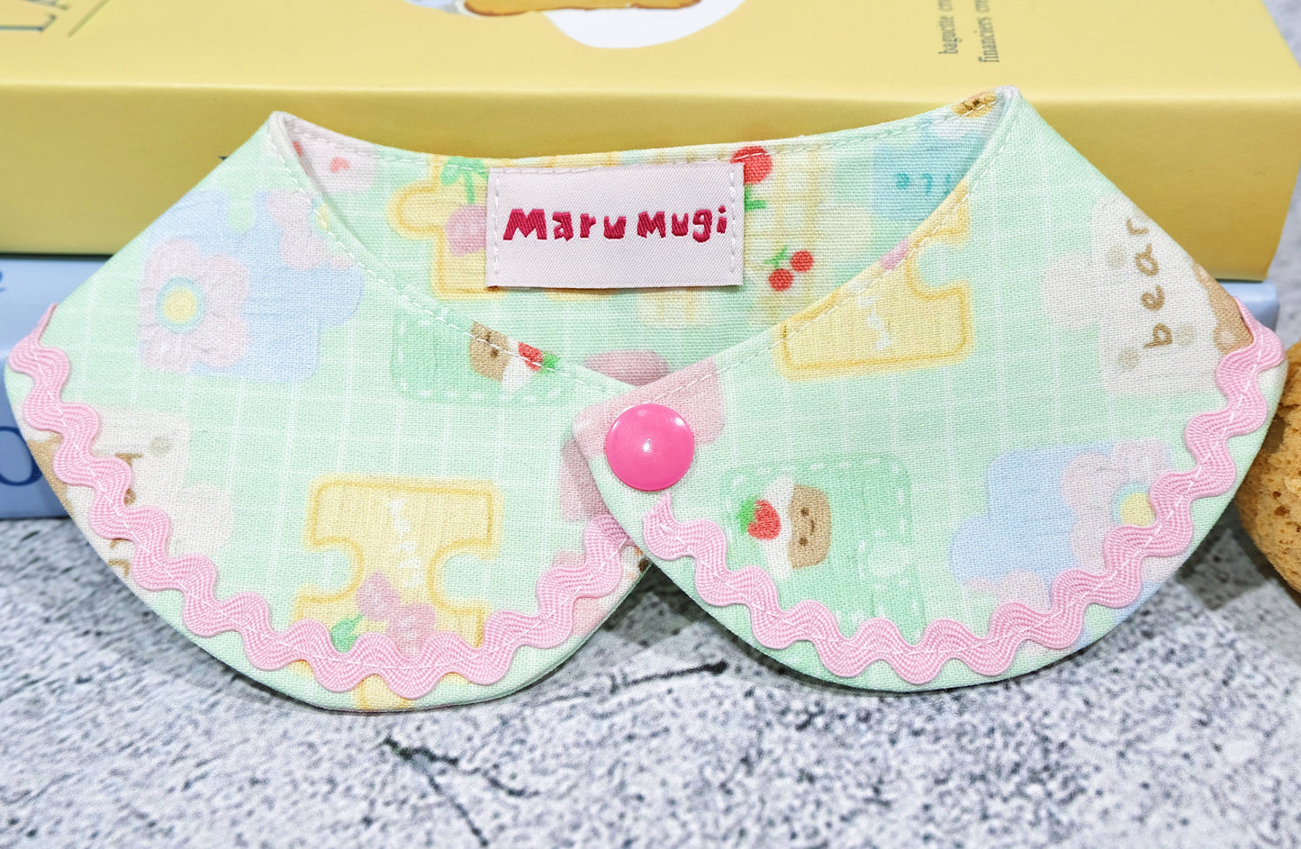 【夏🧩セール♪12%OFF】⭐︎パズル柄⭐︎ 犬猫用つけ襟 犬猫スタイ ペットスタイ よだれかけ ビブ