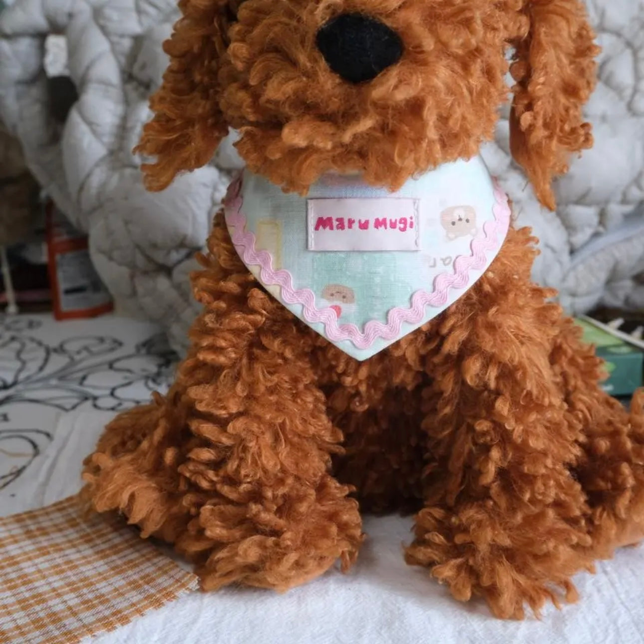 【夏🌷セール♪12%OFF】⭐︎パズル柄⭐︎犬猫用バンダナ 犬猫スタイ ペットスタイ よだれかけ ビブ