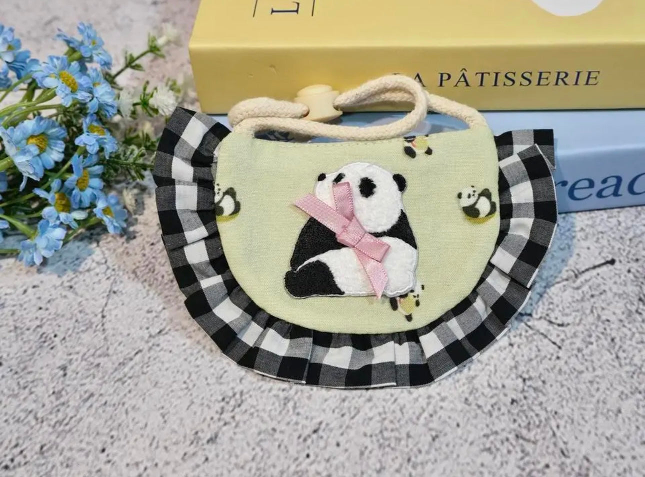 【夏🐼セール♪12%OFF】 🐼犬スタイ 4サイズ 猫スタイ パンダ柄 ペットスタイ 犬用スタイ 猫用スタイ よだれかけ ビブ