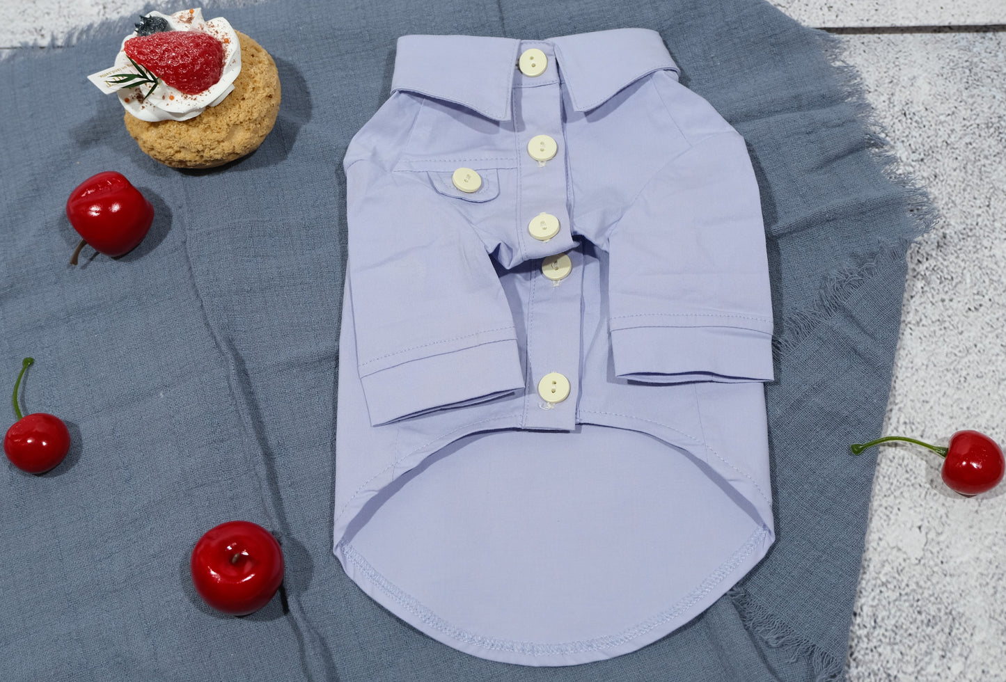 〜7.5kgまで犬服|紳士ワイシャツ フリルブラウス