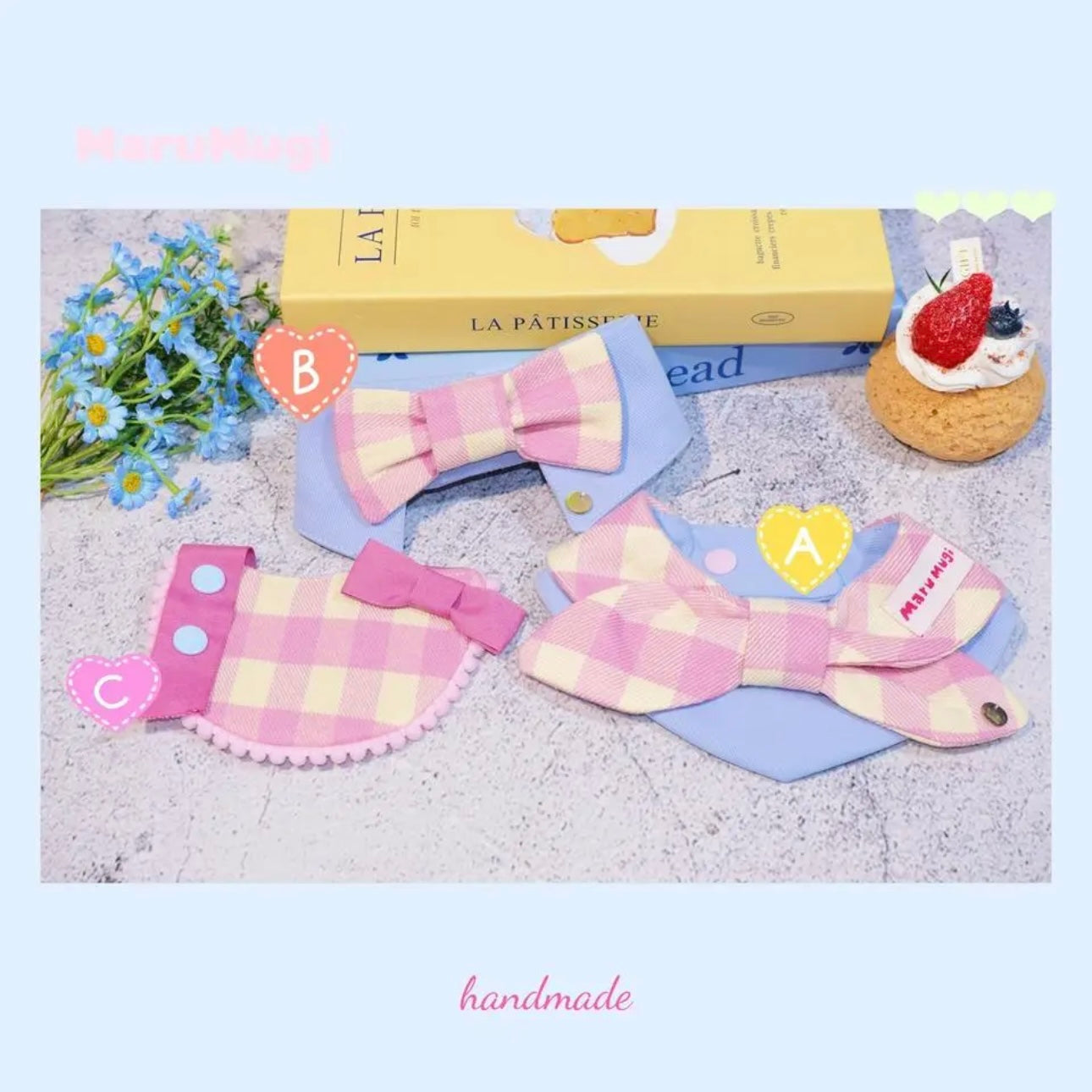 【夏🍉セール♪12%OFF】犬猫用ビブ♡わんちゃんねこちゃんバンダナ|犬用バンダナ|猫バンダナ|猫スタイ|犬スタイ|よだれかけ