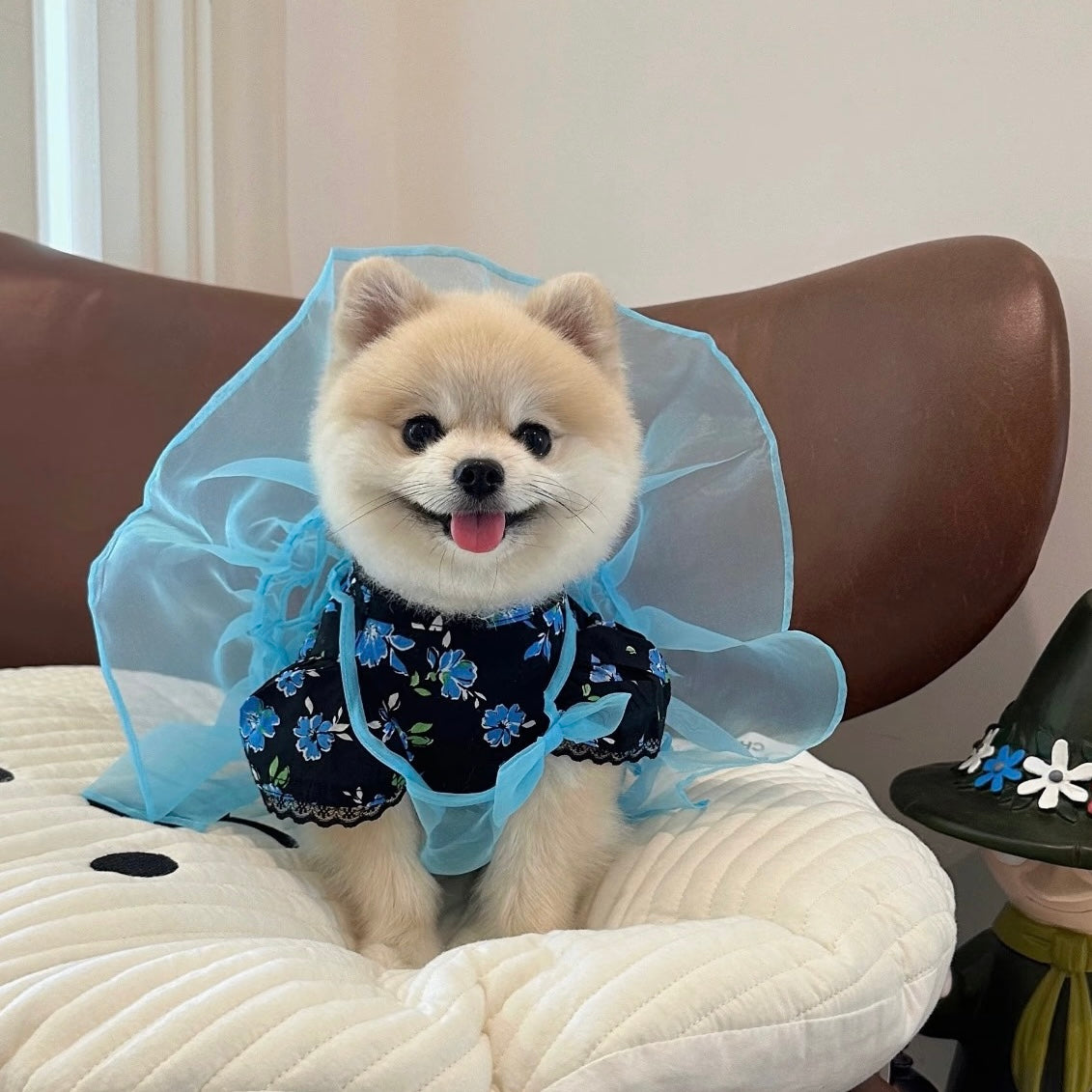 小花柄の涼しいTシャツ