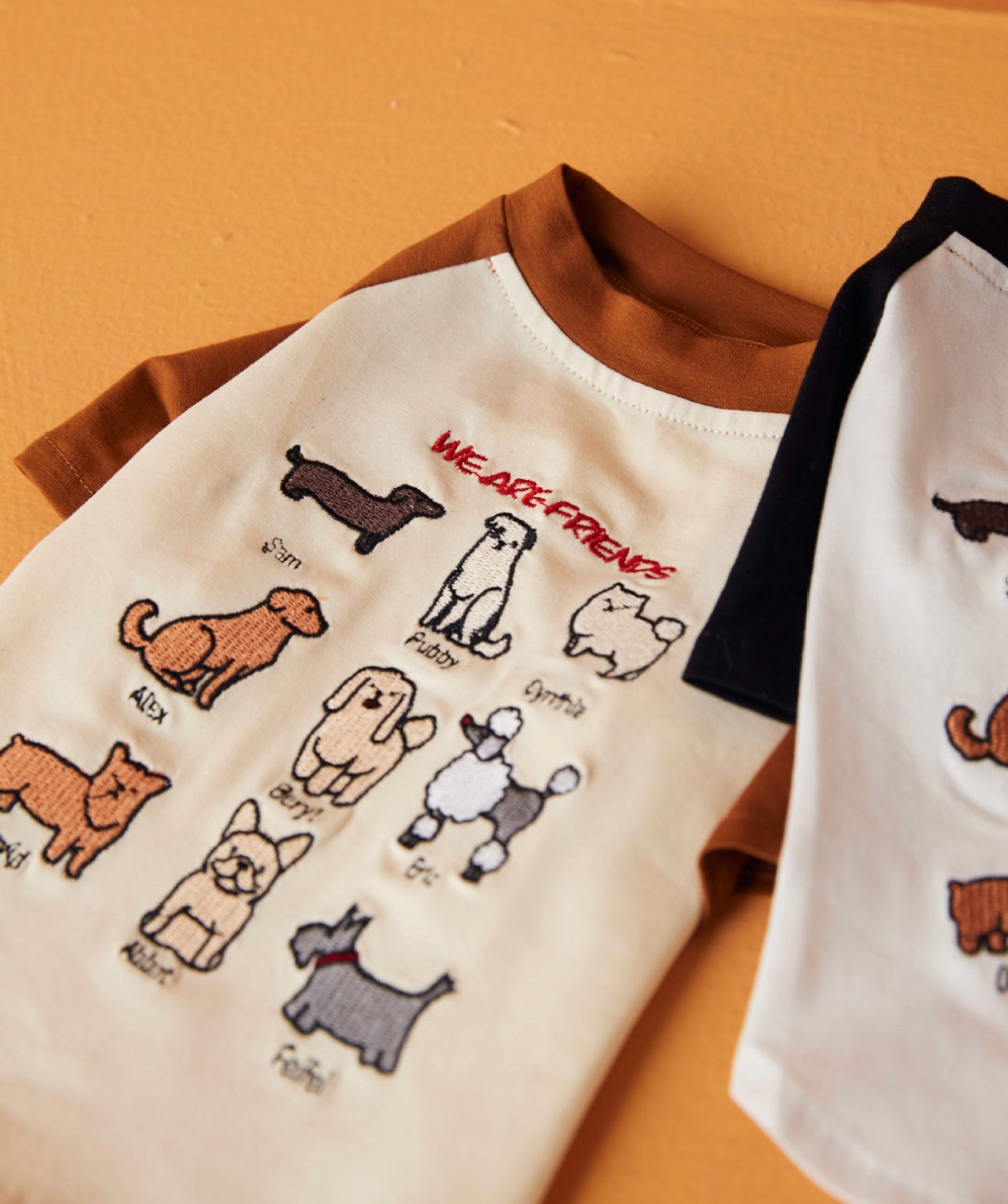 〜11kgまで|犬服|わんちゃんの友達刺繍Tシャツ