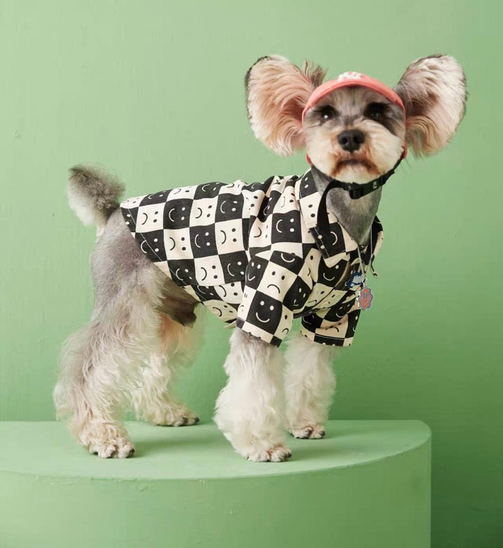 〜11kgまで|犬服|カッコイイ男の子チェック柄シャツ