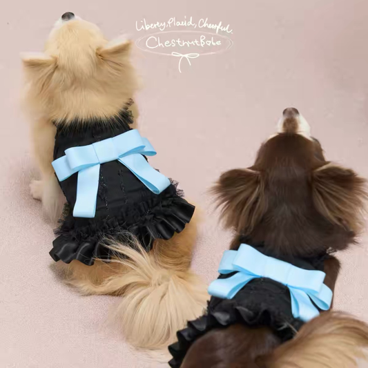 【予約販売商品】ButterSea 蝶結びキャミソールワンピース （Black）
