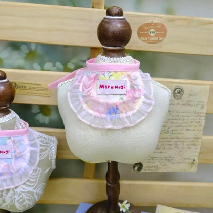 【夏🍉セール♪12％OFF】 ⭐︎PINKスタイ⭐︎犬猫用スタイ　ペットスタイ　よだれかけ　ビブ