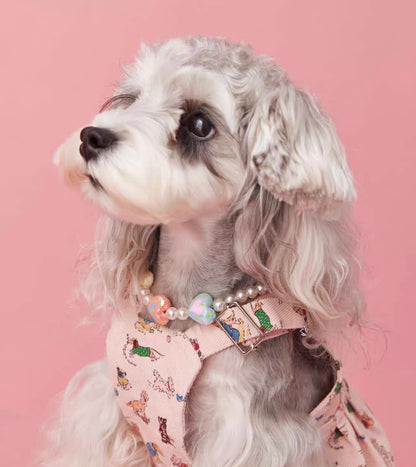 〜11kgまで｜犬服｜ワンちゃん柄サロペットスカート