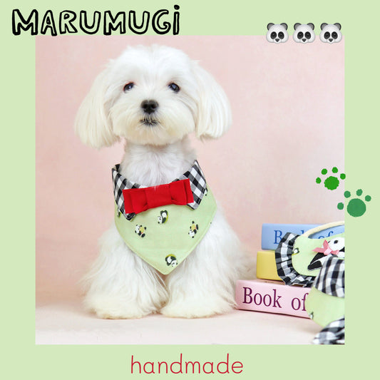 【夏🐼セール♪12％OFF】現品限り 即発 🐼犬スタイ　４サイズ　猫スタイ　パンダ柄　ペットスタイ　犬用スタイ　猫用スタイ  よだれかけ　ビブ