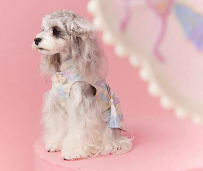 〜11kgまで｜犬服｜袖なし刺繡蝶々柄🦋ワンピース