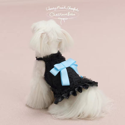 【予約販売商品】ButterSea 蝶結びキャミソールワンピース （Black）