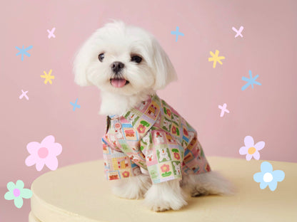 〜11kgまで｜犬服｜兎柄チェックシャツ