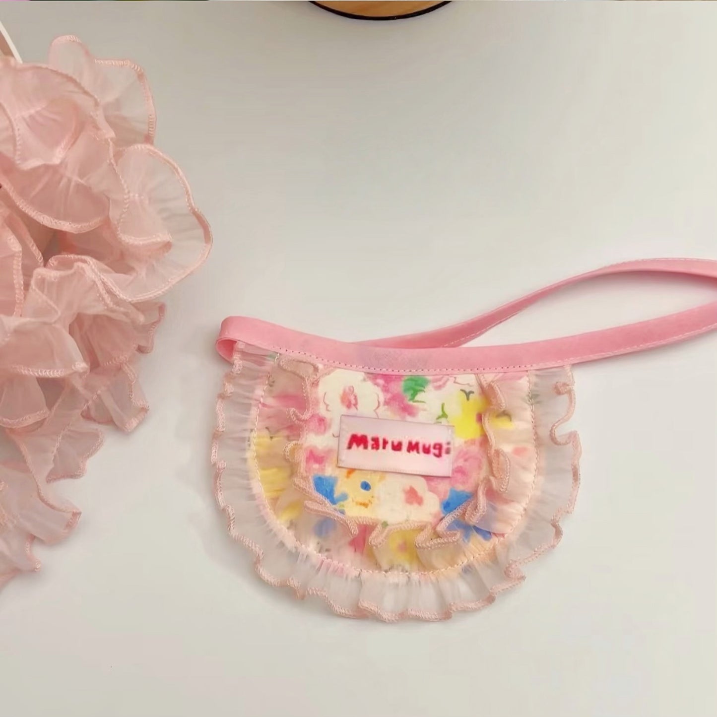 【夏🍉セール♪12％OFF】 ⭐︎PINKスタイ⭐︎犬猫用スタイ　ペットスタイ　よだれかけ　ビブ