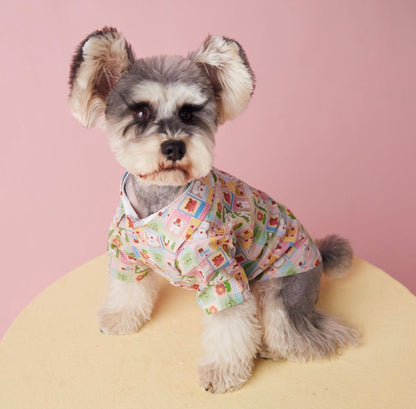 〜11kgまで｜犬服｜兎柄チェックシャツ