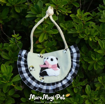 【夏🐼セール♪12％OFF】 🐼犬スタイ　４サイズ　猫スタイ　パンダ柄　ペットスタイ　犬用スタイ　猫用スタイ よだれかけ　ビブ