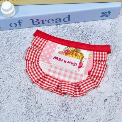 【夏セール☘️♪12％OFF】現品限り 即発  赤い格子縞バンダナ･スタイ　ネクレススタイ　４サイズ　猫スタイ　ペットスタイ　犬用スタイ　猫用スタイ  よだれかけ　ビブ