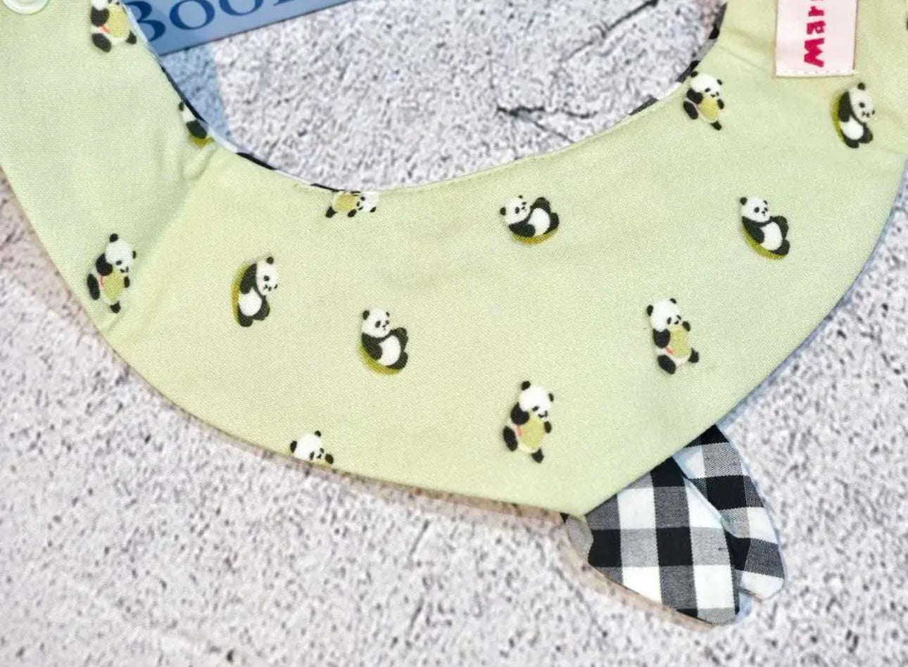 【夏🍉セール♪12％OFF】 🐼犬スタイ ネクレススタイ　４サイズ　猫スタイ　パンダ柄　ペットスタイ　犬用スタイ　猫用スタイ  よだれかけ　ビブ