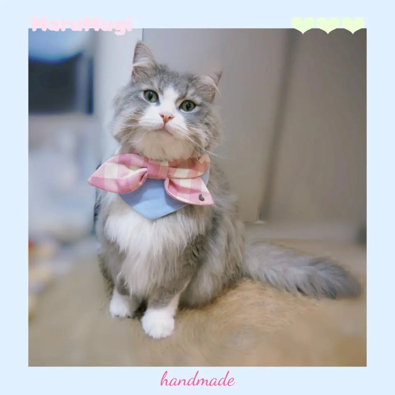 【夏🧊セール♪12％OFF】 犬猫用ビブ♡わんちゃんねこちゃんバンダナ｜犬用バンダナ｜猫バンダナ｜猫スタイ｜犬スタイ｜よだれかけ