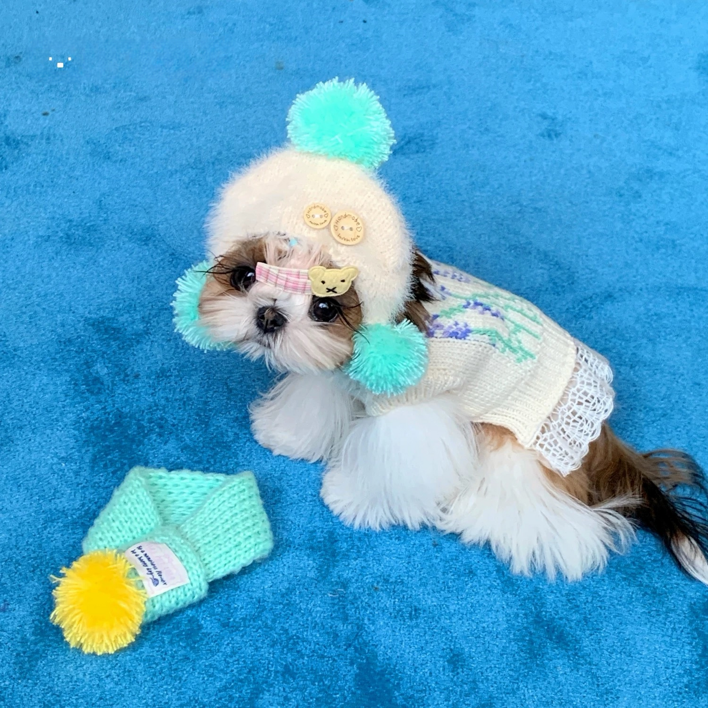 【予約販売】モヘアマフラー＆帽子