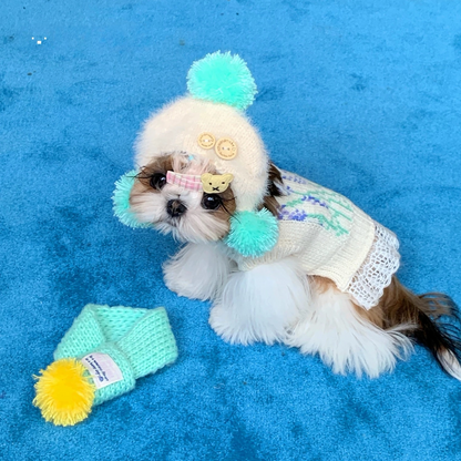 【予約販売】モヘアマフラー＆帽子