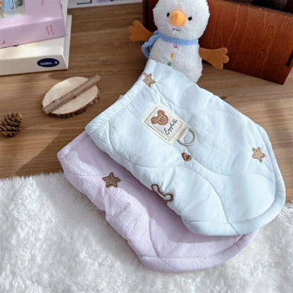 〜6kgまで｜可愛い刺繍ボアベスト