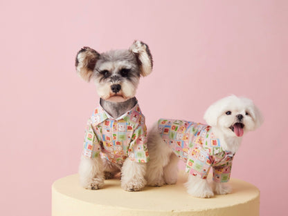 〜11kgまで｜犬服｜兎柄チェックシャツ