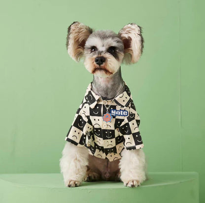 〜11kgまで｜犬服｜カッコイイ男の子チェック柄シャツ